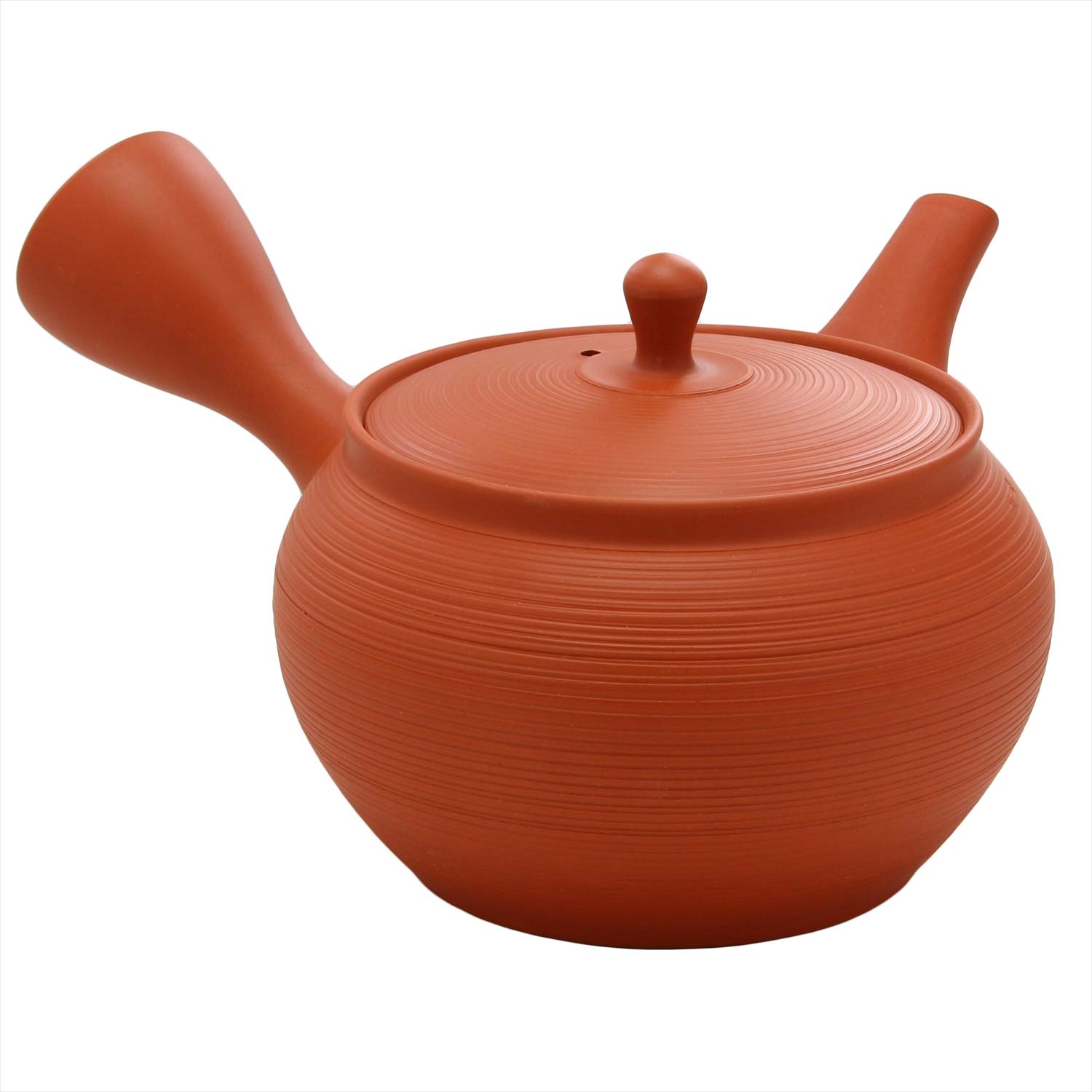 Yamaki Ikai Tamakitsu Vermilion Round Thousand Tian Tea Cuts Teapot