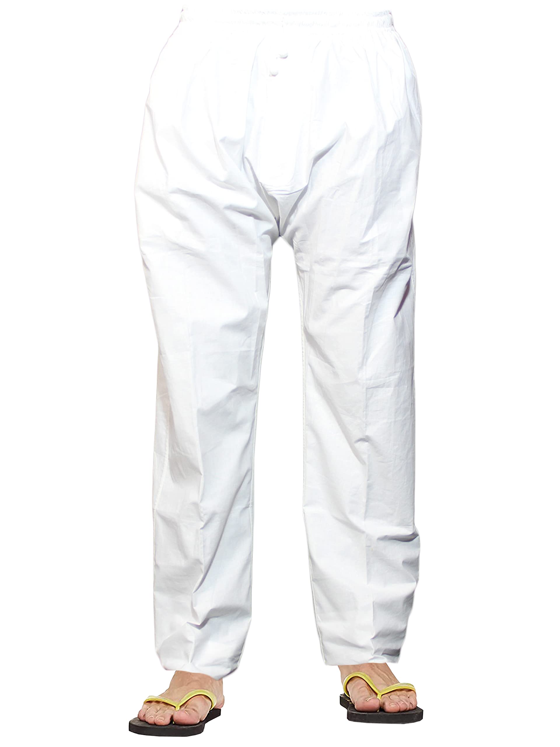 seva chikan Hand Embroidered Lucknowi Chikankari Men's Pyjama Pant SCL16002-picture-33