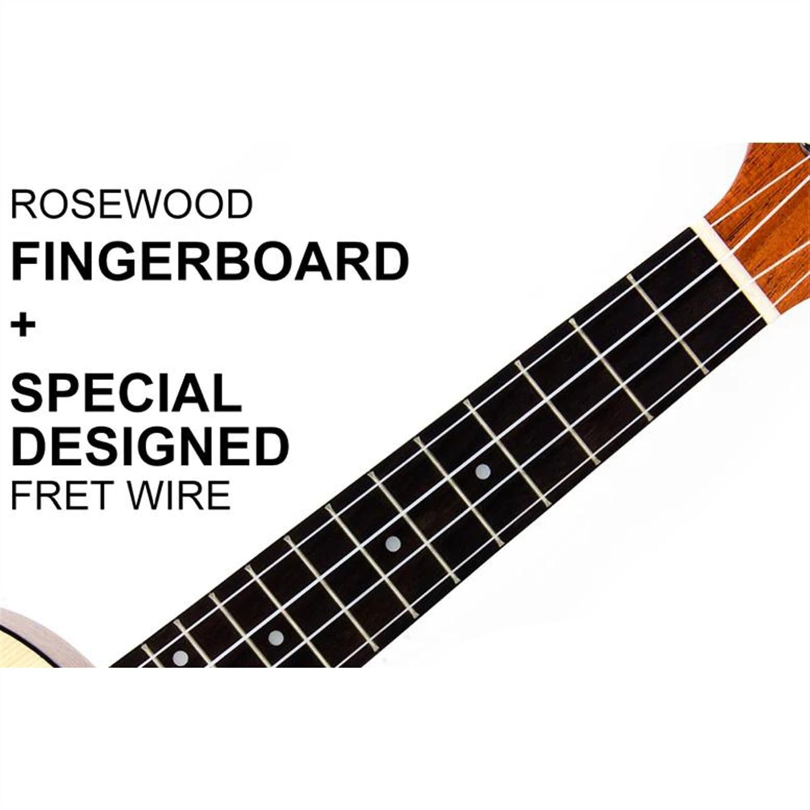23-Zoll-Konzert-Ukulele, Massive Fichten-Ukelele-Gitarre Mit Ukelele-Gurt-Tuner-Saite Und Aufbewahrungstasche Ukulele für Anfänger (Color : 02)