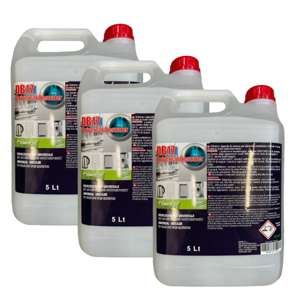 Universal-Kalklöser elektrisch 5 l, DB17, Geschirrspüler, Waschmaschine, Kessel, Kaffeemaschine, Bügeleisen (15 l)