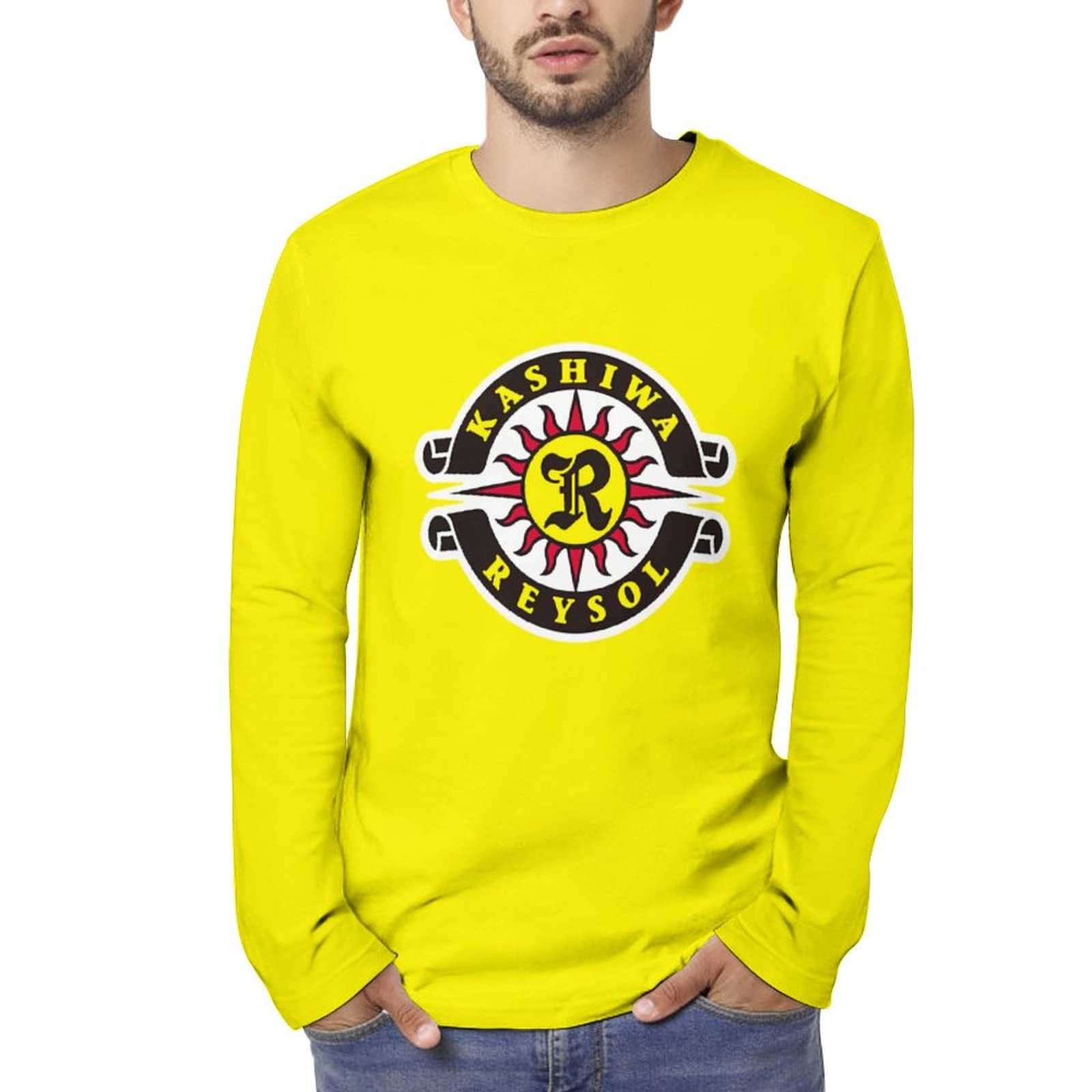 Amazon.co.jp: かしゎ柏 レイソル 長袖 Tシャツ メンズ カットソー