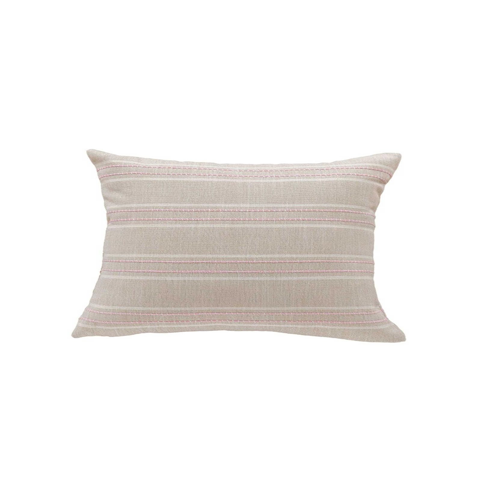 AXCTYSFP Decorative Boho Throw Pillow Covers Farmhouse Garden Textured Cushion Cases,Pink,30 * 50cm