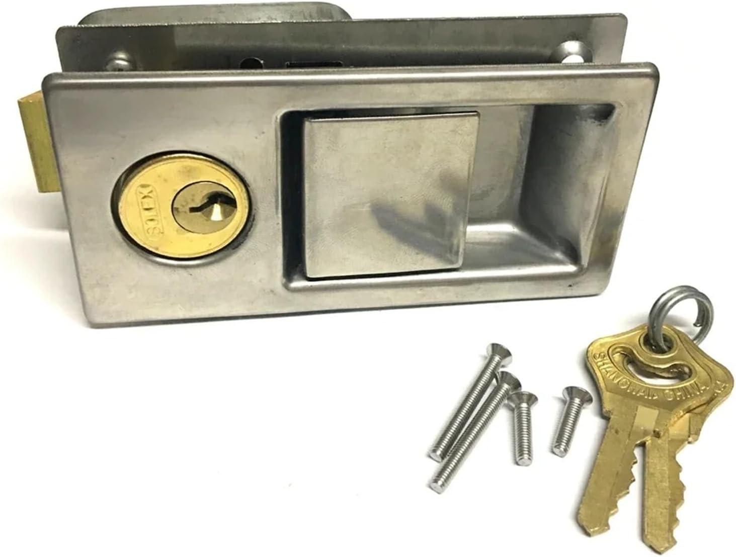 304 Stainless Door Handle Lock for Outdoor Boat Yacht Storage-Box Motor Cinet DIY Rarelock MS528 I 1Pcs