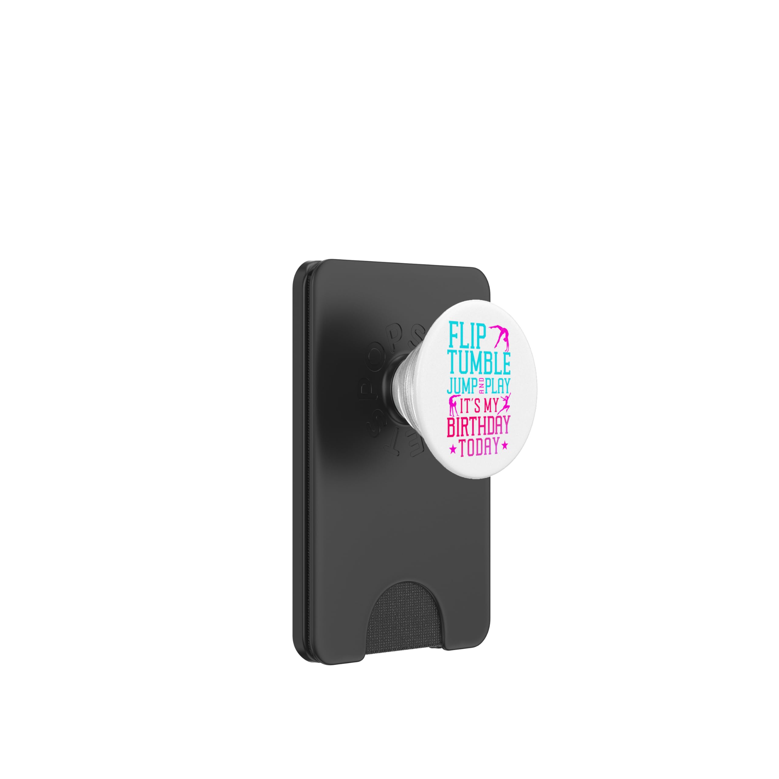 Gymnastics Birthday Tumbling Flip Tumble Jump & Play It's My PopSockets PopWallet for MagSafe