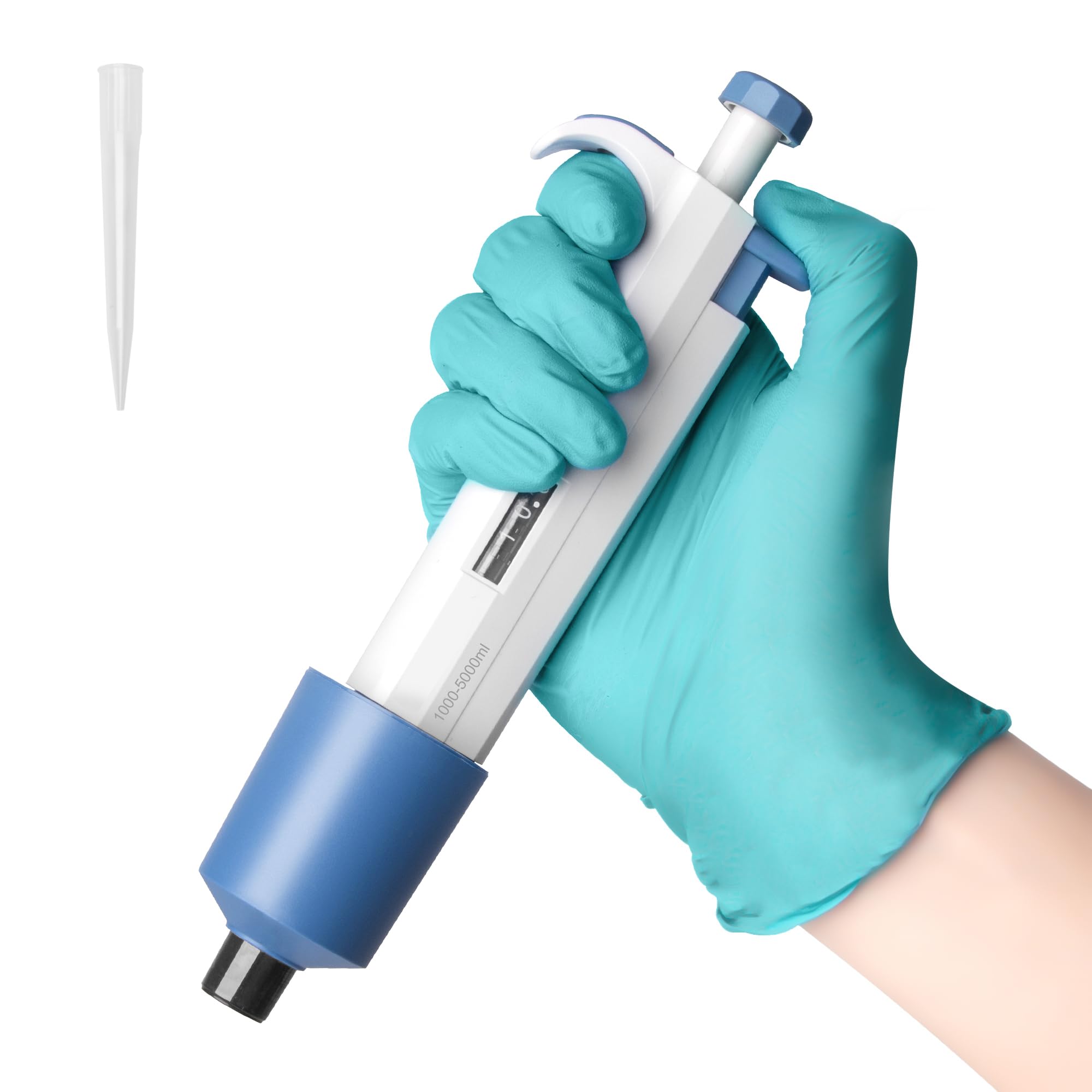 1000-5000μl Micropipeta de Laboratorio, Pipetas Monocanal, Pipeta Ajustable Precisa con Puntas de Pipeta