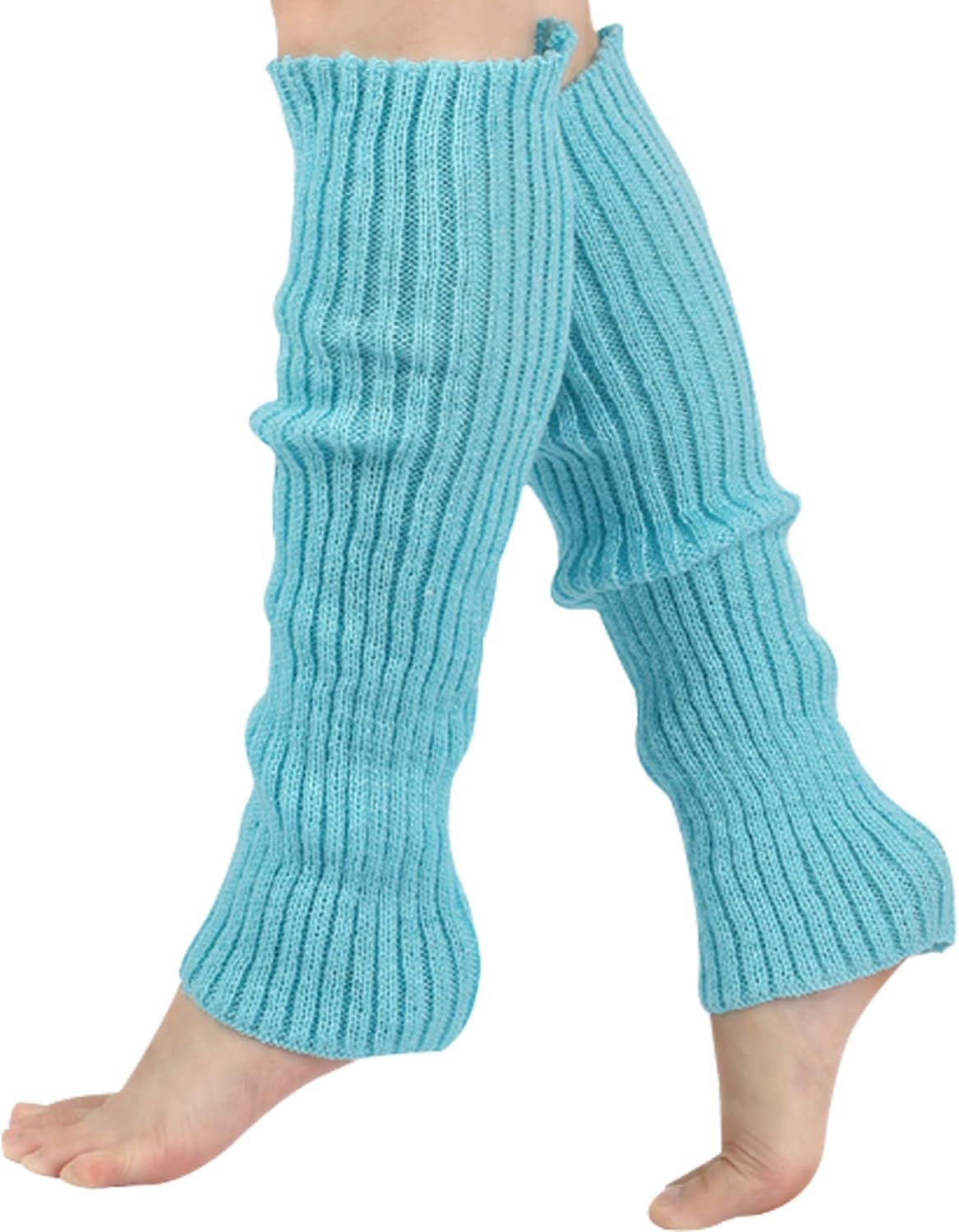 Galsang Women Juniors 80s Eighty's Ribbed Leg Warmers for Party Sports,Ribbed Knitted Long Socks Fashion Accessories #B209