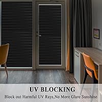 Vista 44 de Película de privacidad esmerilada blanca para ventana, sin pegamento, película de vidrio para puerta, tintado de vidrieras, adherencia estática