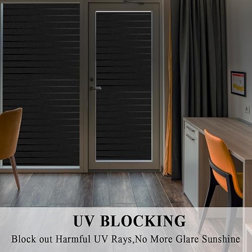 Miniatura 44 de Película de privacidad esmerilada blanca para ventana, sin pegamento, película de vidrio para puerta, tintado de vidrieras, adherencia estática