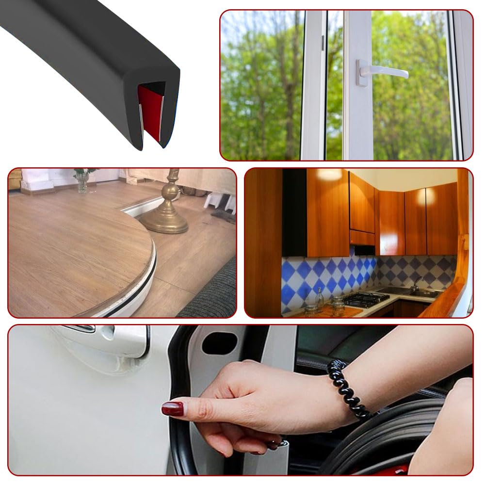 Profili In Gomma Nera Per Auto E Furgoni - Taglio Bordo - Foto 8