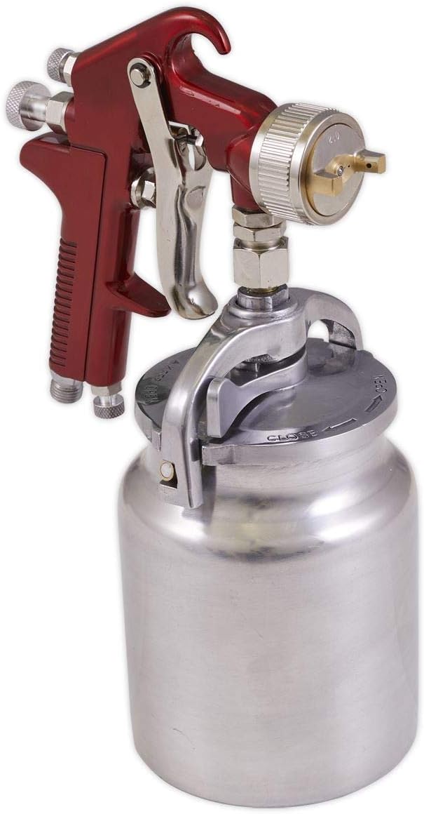 Sealey SG2.0S Suction Feed Spray Gun 2mm Set-Up