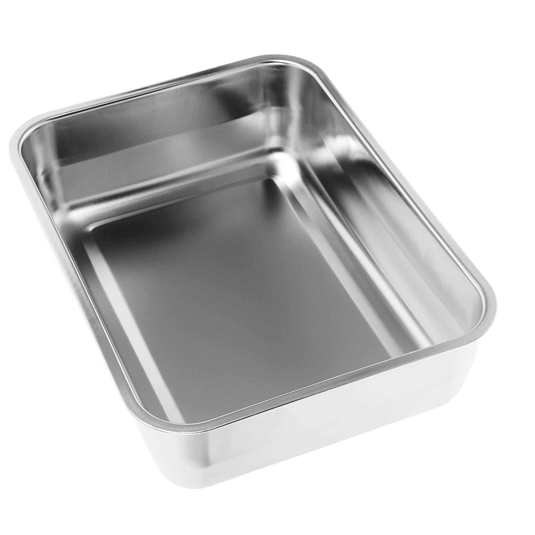 Stainless Steel Roasting Pan Rectangular Deep Tray Oven Baking Tray for Home Kitchen Restaurant Catering