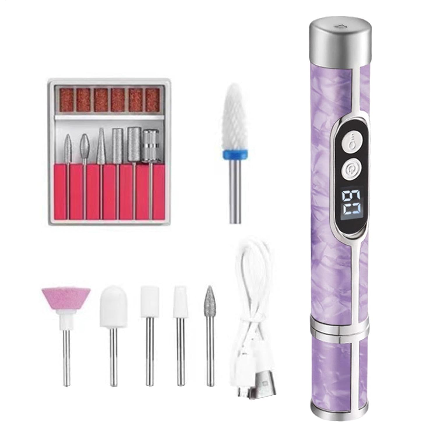 Electric Nail Drill High Speed Digital Display Rechargeable