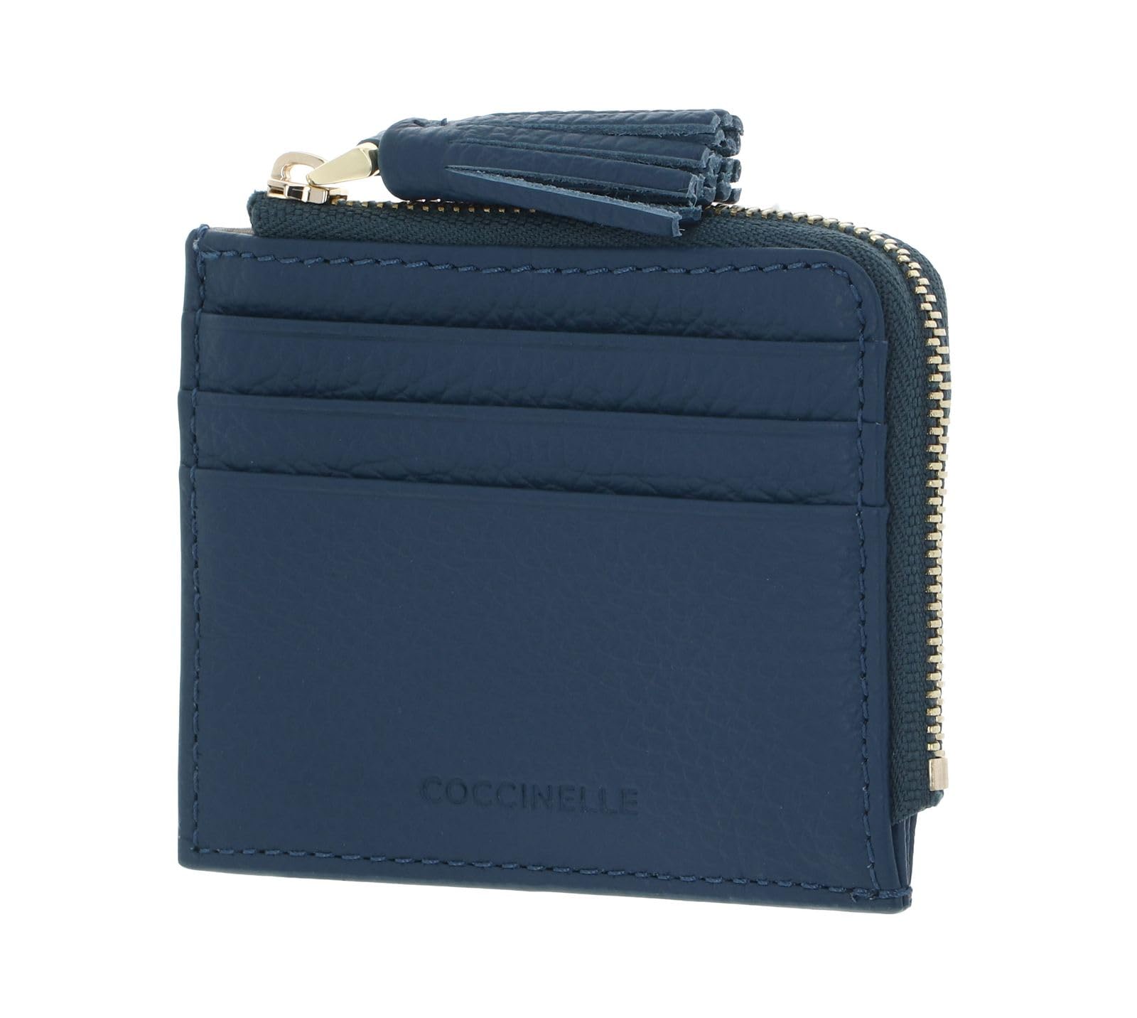Coccinelle Pelle porta carte di credito Tassel Credit Card Holder Deep Blue