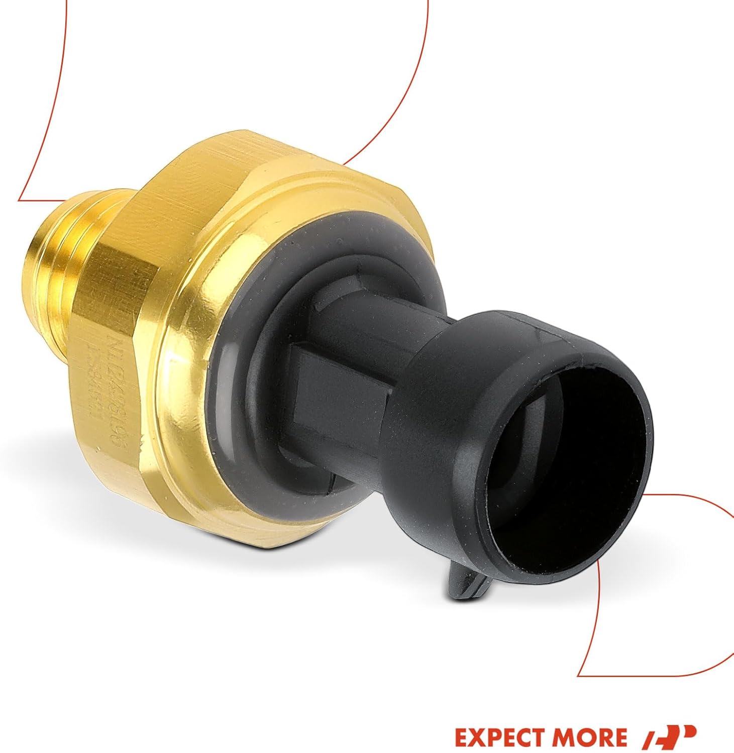 A-Premium Turbocharger Boost Pressure Sensor [3 Pins] Compatible with Ford, Freightliner, International Harvester, Volvo, Western Star, Sterling Truck, Peterbilt, Oshkosh Motor Truck Co. & Kenworth