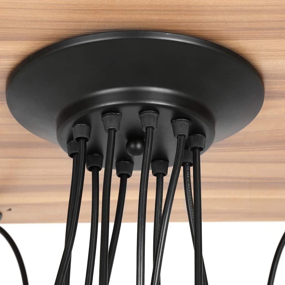 Deckenlampe Vintage, Spinne Kronleuchter Industrie Moderner, Pendelleuchte mit Mehreren Köpfen, für Küche Schlafzimmer Hotel Esszimmer Wohnzimmer Ohne Lichtquelle