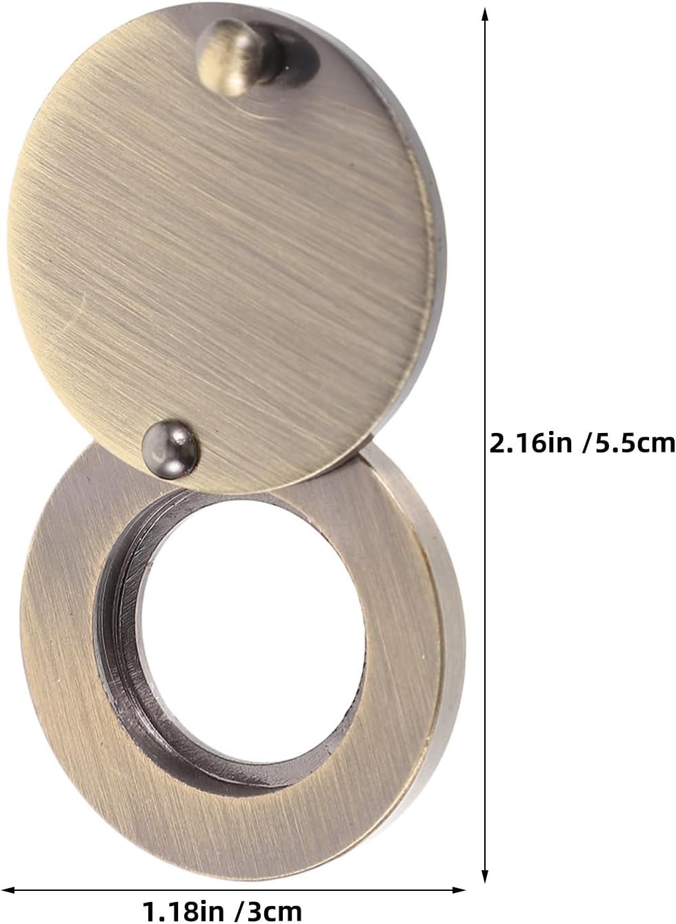 Door Viewer Privacy Cover with Dust Prevention and Easy Installation 3pcs Brushed Nickel Finish for Metal Doors for Home and Hotel Use