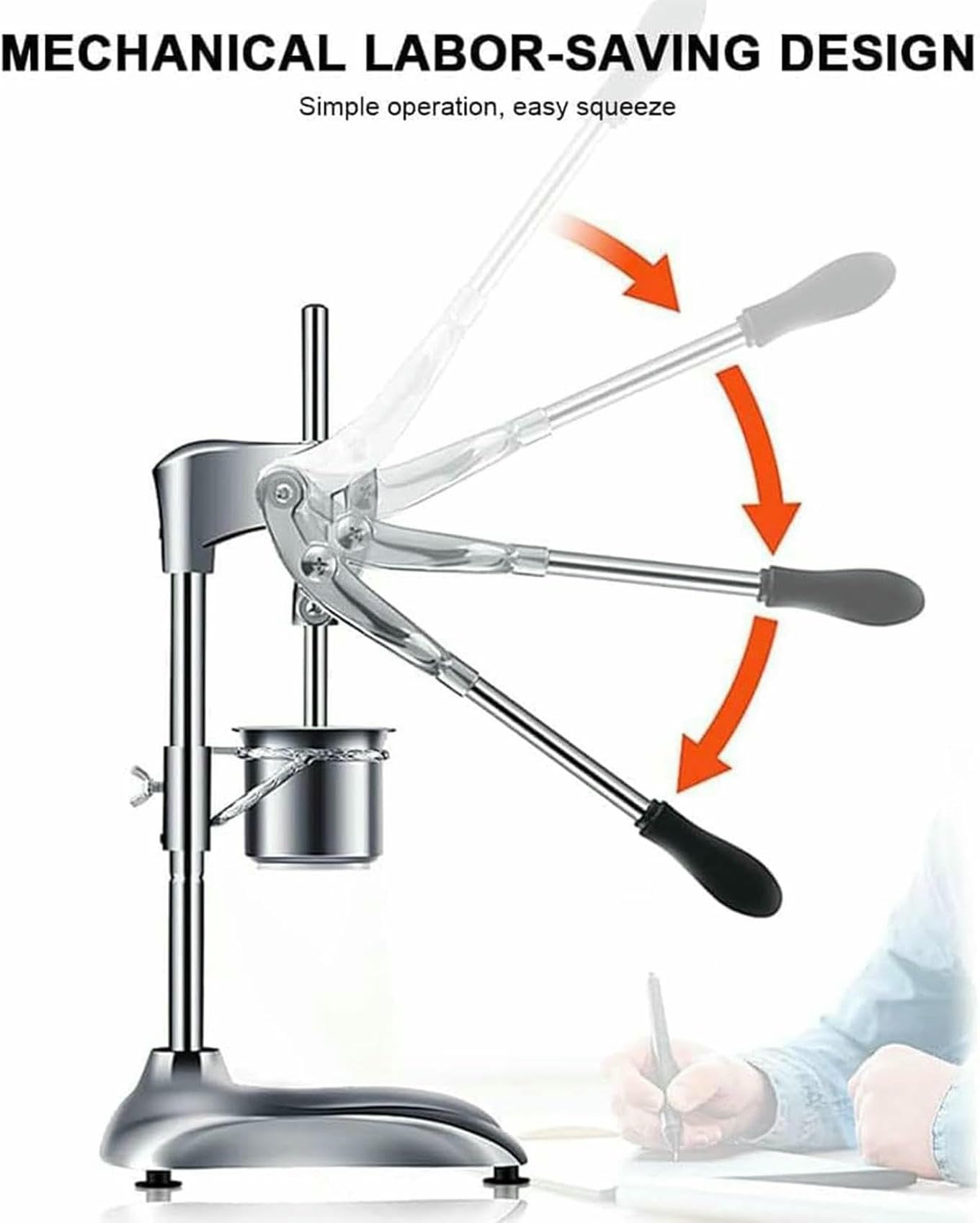 Presse-pommes de terre pour food truck et cuisine, manuel pour frites longues et purée de pommes de terre avec mécanisme extractible, 30 cm