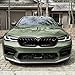 Front Bumper Spoiler Lip for BMW Series 5 M5 F90 LCI 2021-2024 Gloss Black Carbon Fiber Look