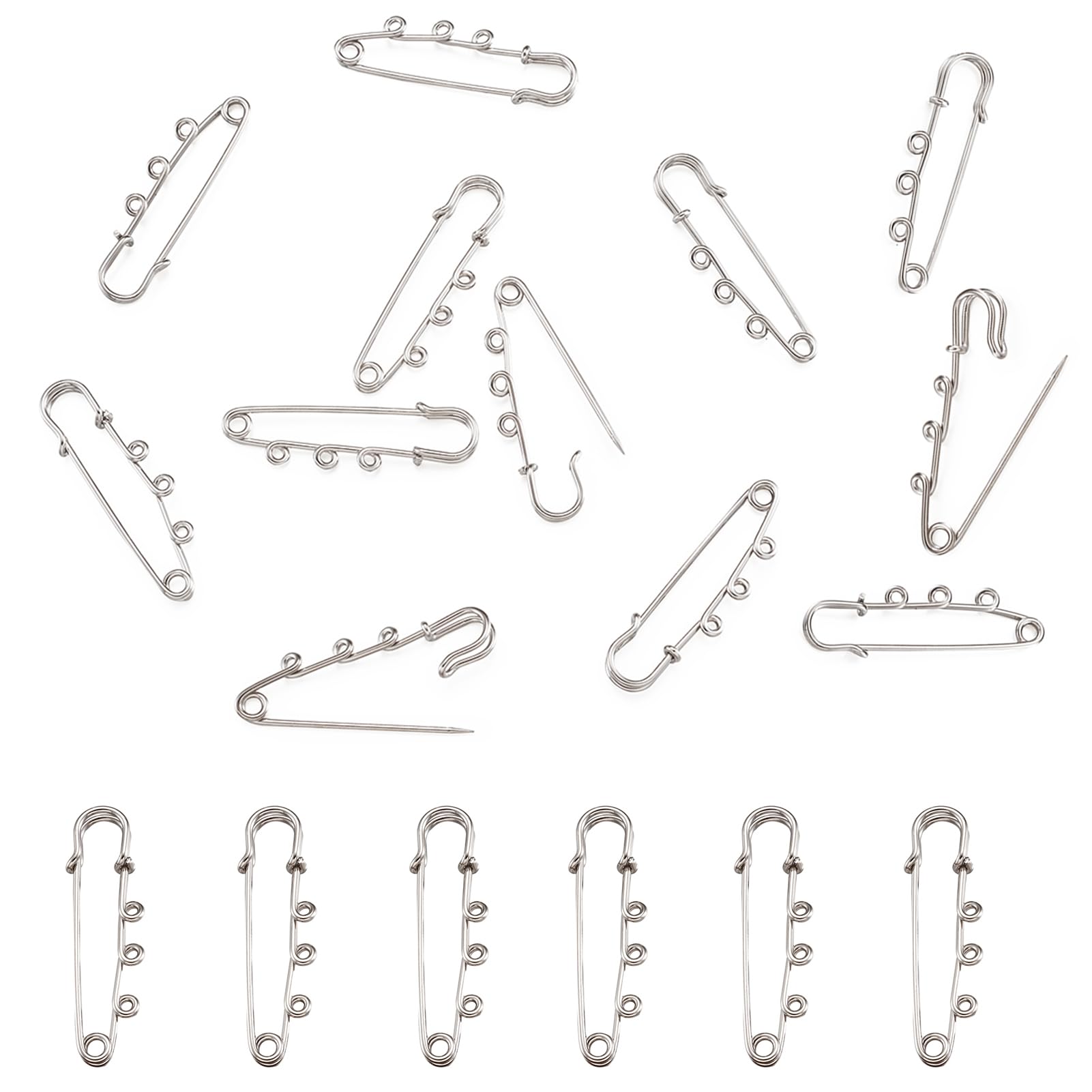 Lot De 15 épingles à Nourrice Géantes 10,2 Cm - En Acier Inoxydable Doré, Pour Couvertures, Cuir, Vêtements