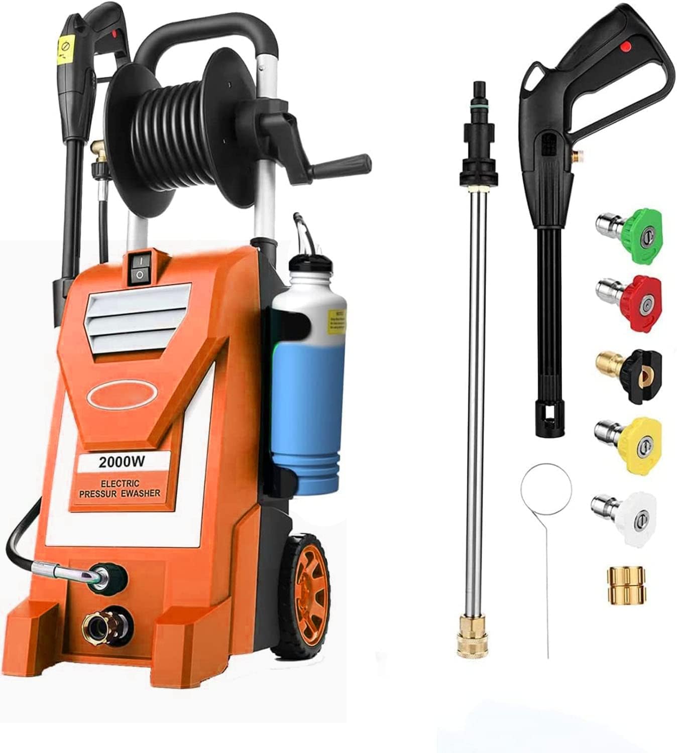 Pressure Washer 2.1 GPM Electric Pressure Washer, GFCI