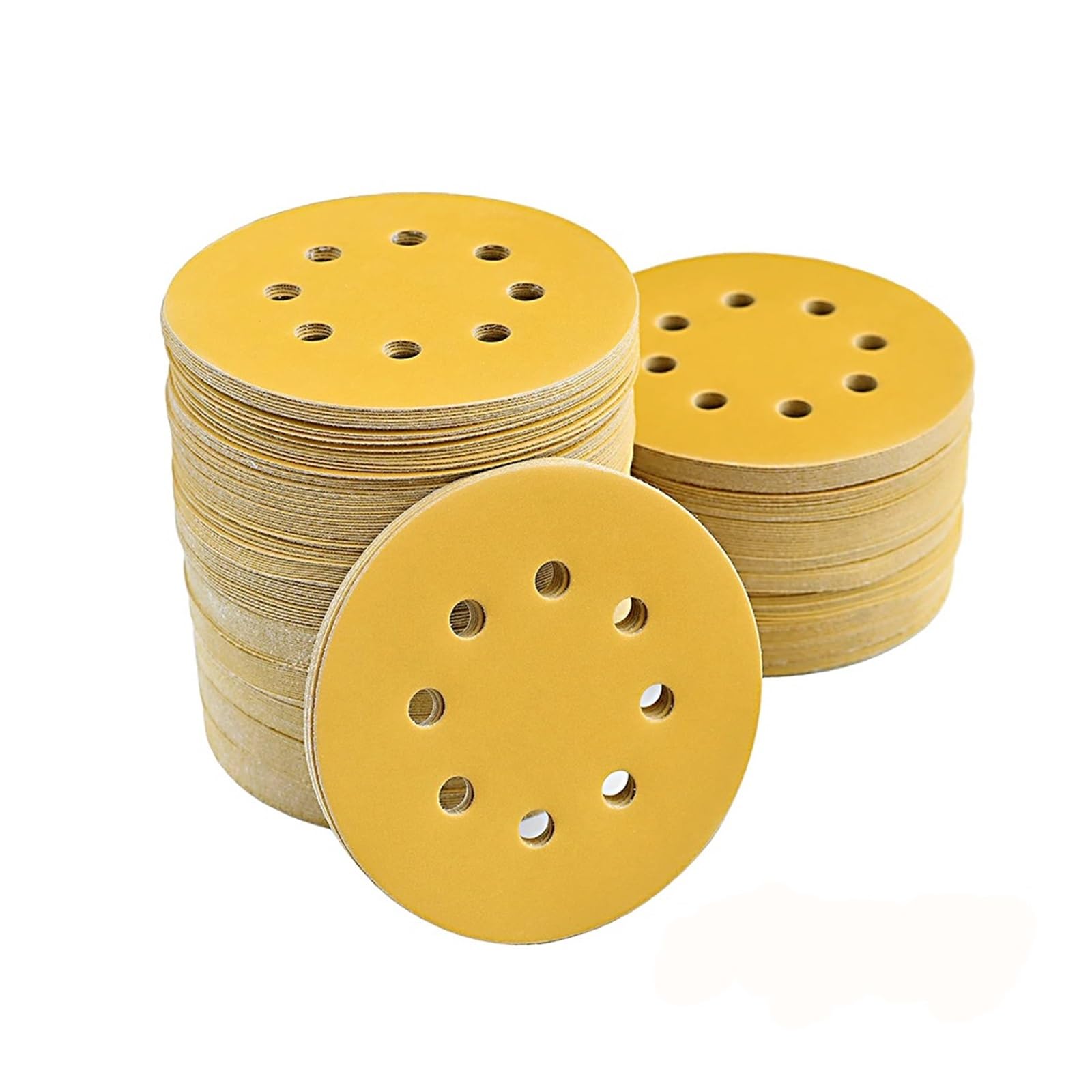 Gelbes Schleifpapier for Schleifen von Scheiben, Schleifer, Auto, Holzbearbeitung, Metall-Schleifscheibe, Schleif- und Polierwerkzeug Geeignet zum Schleifen von Wänden und Holz(20pcs,60)