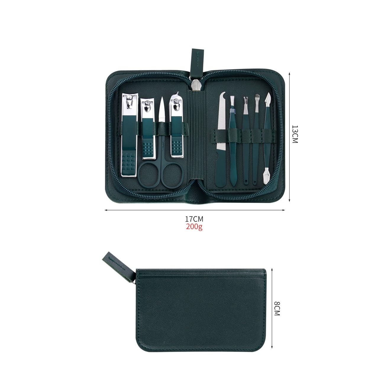 Set Tagliaunghie con Cerniera da 9 Pezzi E Tagliaunghie