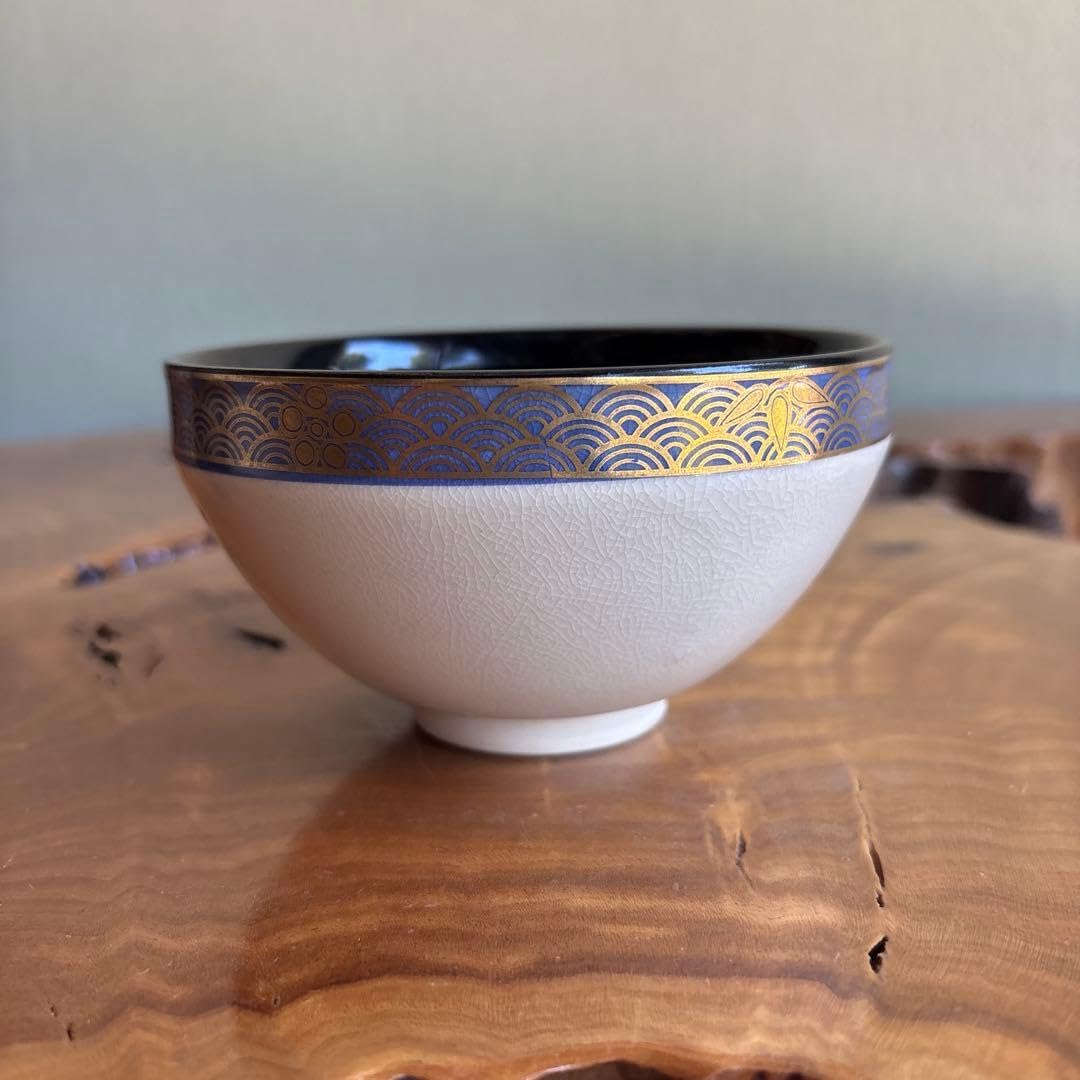 Amazon | 天目型 貴山作 青海波茶碗 紙箱 抹茶碗 | ノーブランド品