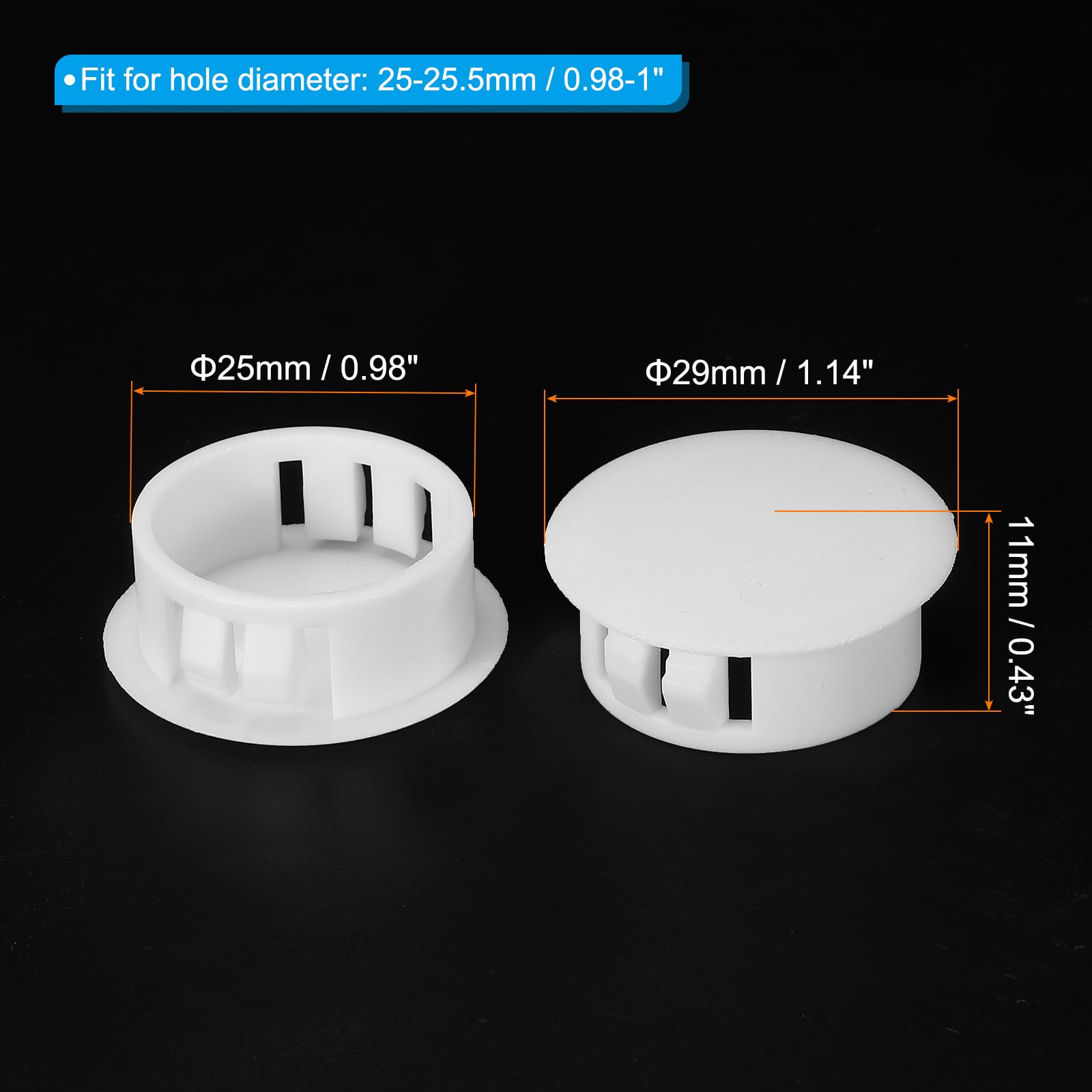 PATIKIL Hole Plugs Plastic - Image 2