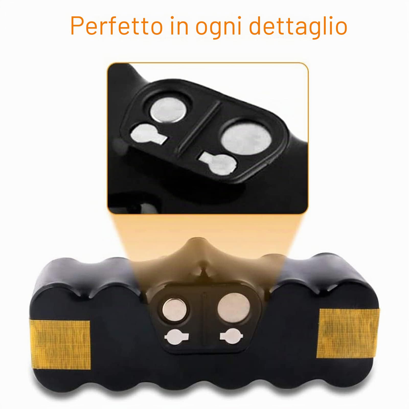 TATTU Batteria di ricambio compatibile con iRobot Roomba 4500mAh 14,4V Batteria NiMH compatibile con aspirapolvere iRobot Roomba Serie 500, 600, 700, 800, R3, 80501, 4419696, Scooba 450