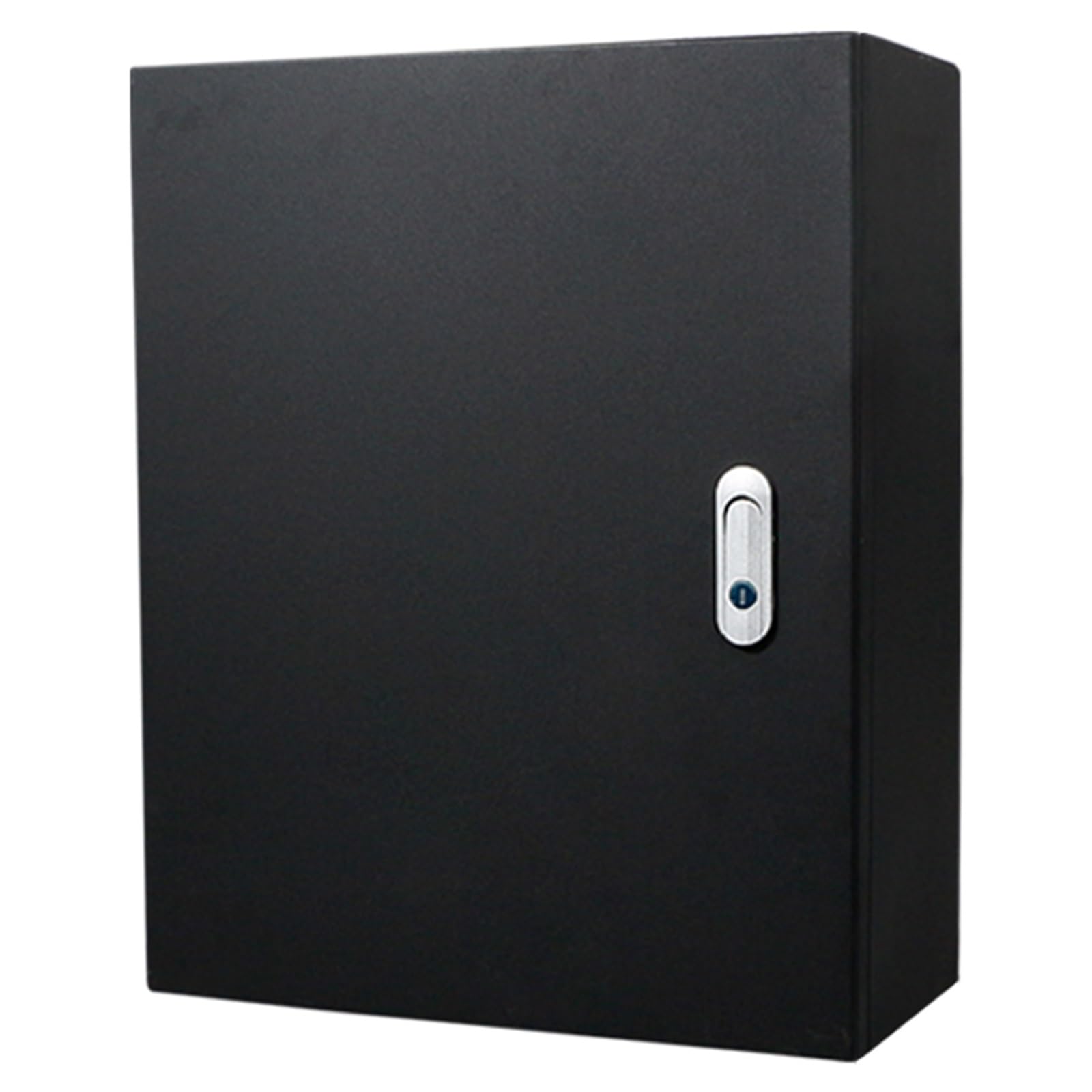 Scatola Elettrica In Acciaio Laminato A Freddo, Scatola Di Distribuzione Nera for Impieghi Gravosi, Stampaggio Monoblocco(60x50x20cm/23.6x19.7x7.9in)