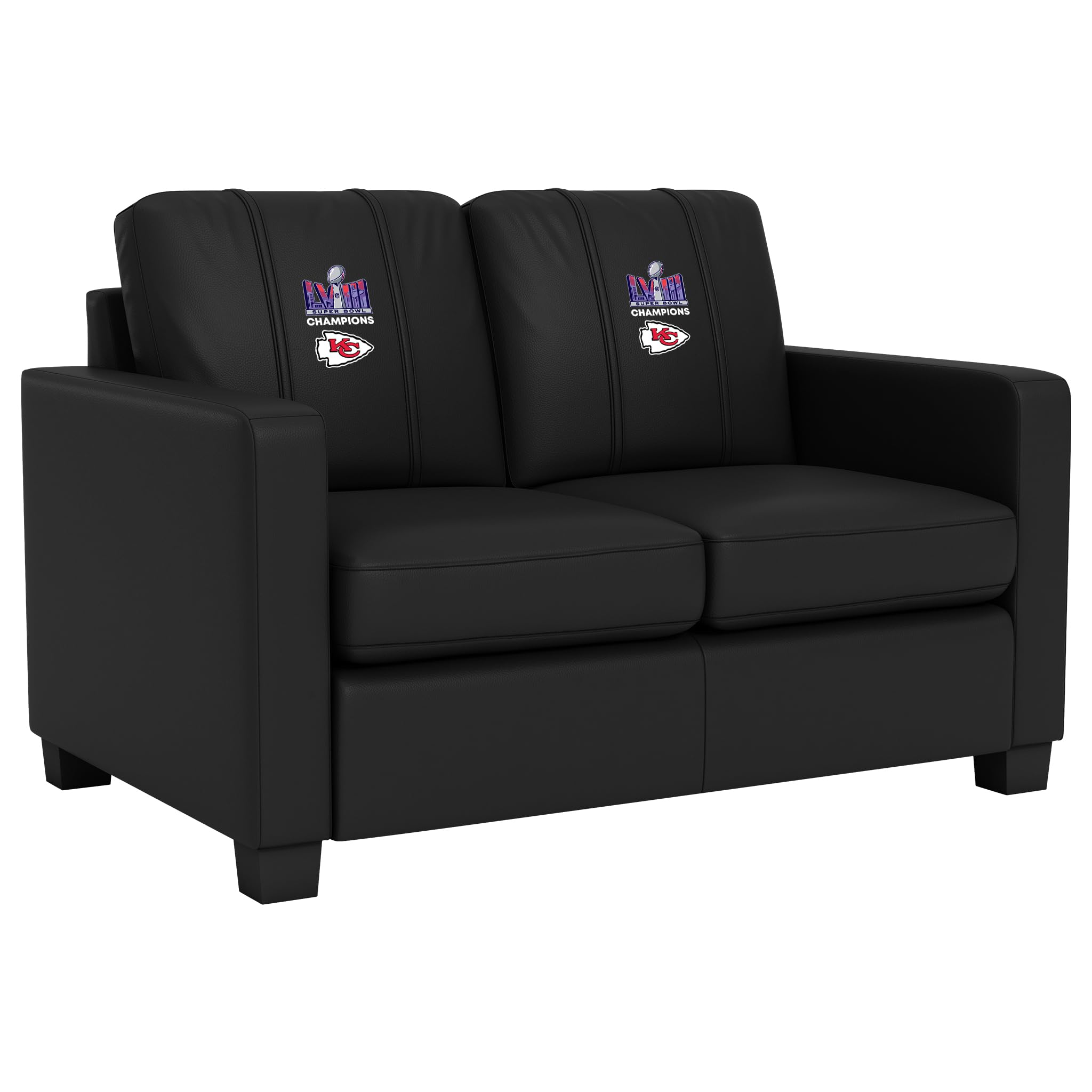 Dreamseat NFL Kansas City Chiefs Super Bowl LVIII Champions Dyno Series Stationary Loveseat