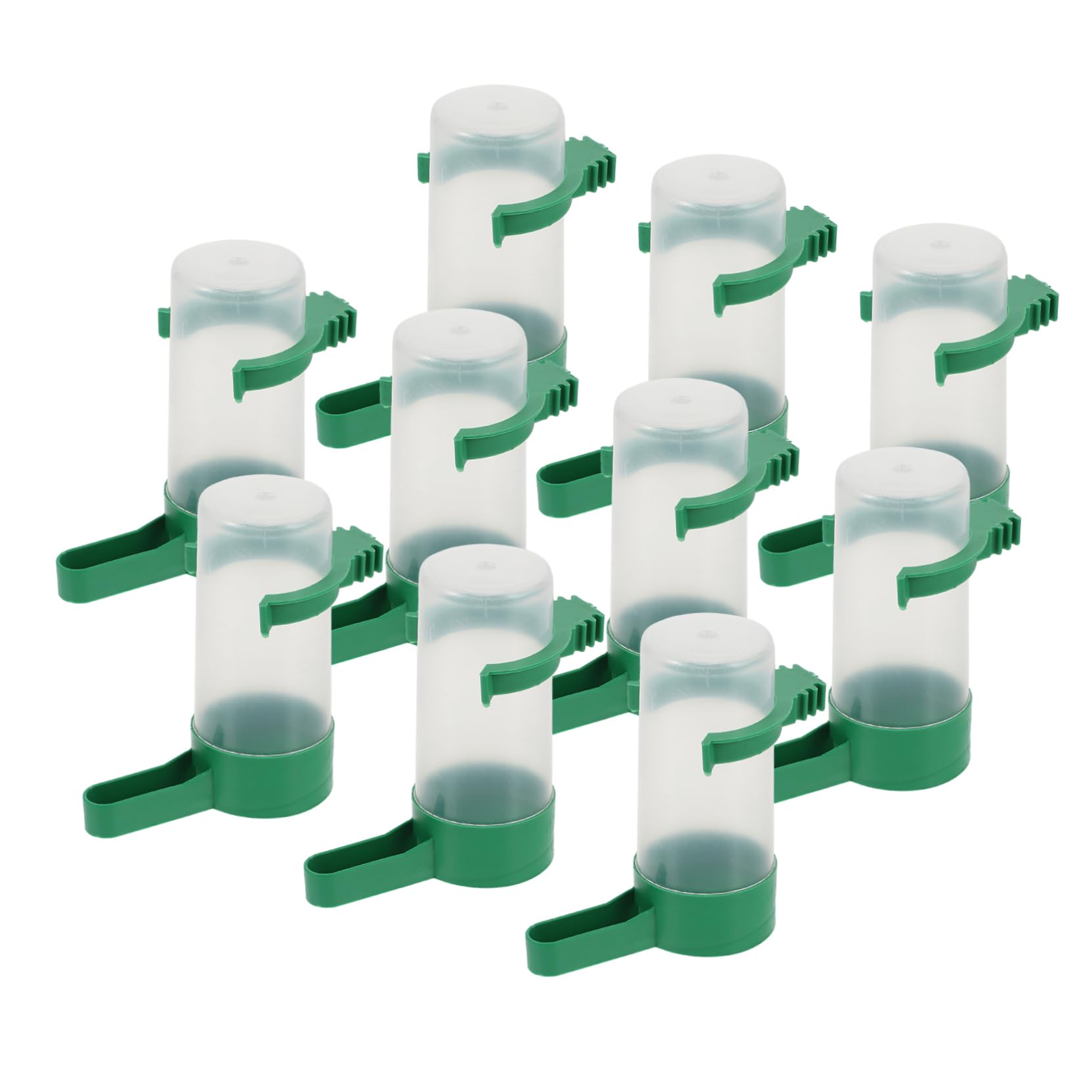 BESPORTBLE 10pcs Pigeon Water Feeders Bird Water Drinker Plastic Cage Bowl Automatic Bird Feeder Easy to Clean and Maintain