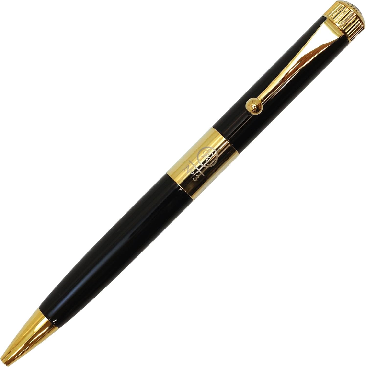 Romeo No. 3 thin shaft ball-point pen Black / Gold (japan import)