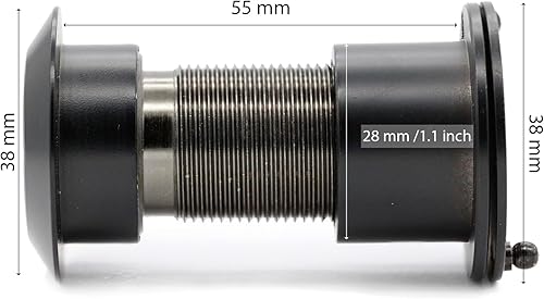 Miniatura 4 de Visor de seguridad de seguridad unidireccional para puerta delantera con ángulo de 220 grados, mirilla resistente hecha de latón con cubierta de