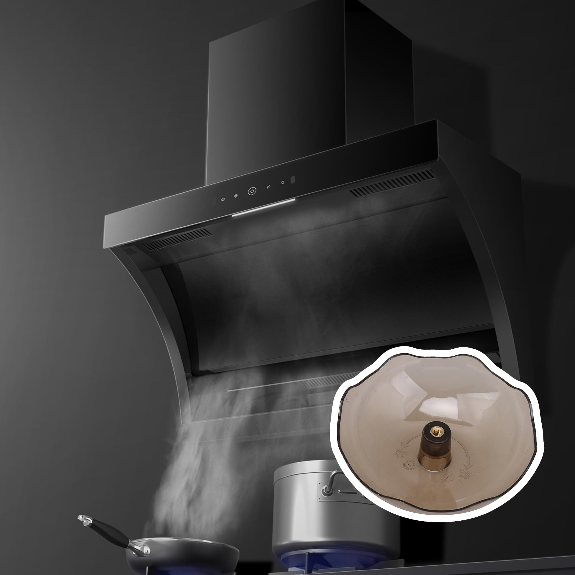 Campanas de plástico redondo de aceite recogiendo el hilo femenino de la taza 16.4 ft m del cuenco de recogida 3