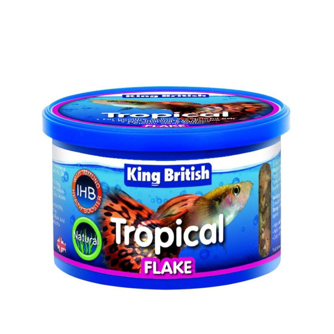1 x 28g King British Tropical Fish Flake Freshwater Aquarium Food