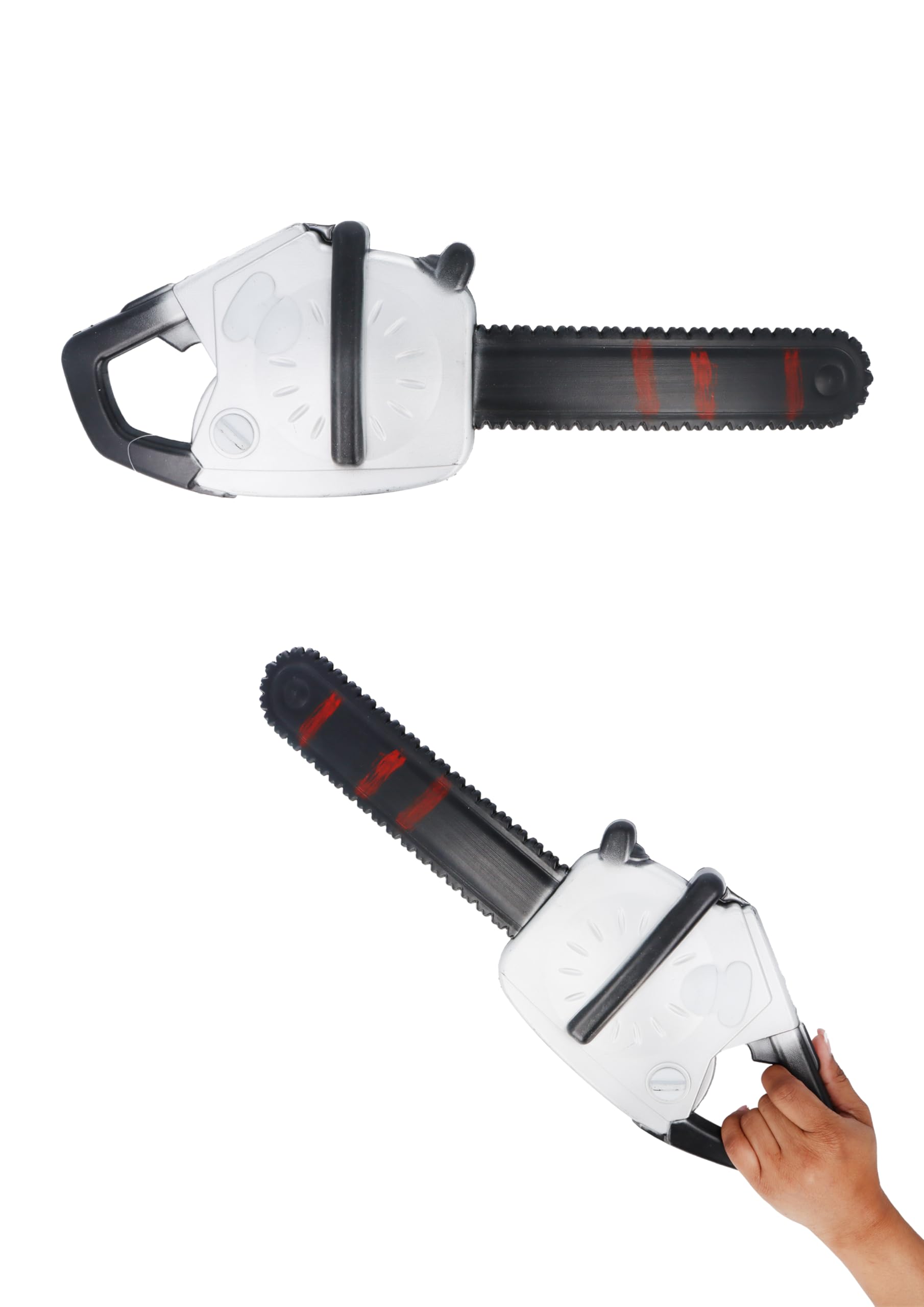 Henbrandt Bloody Chainsaw Prop - Single Pack Realistic Plastic Horror Fancy Dress Costume Accessory for Halloween, Cosplay, Party - Adults Kids Boys Girls - 45cm x 15cm