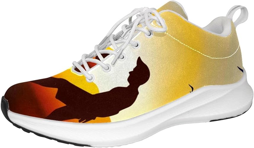 Soccer Beach Sunset Personalisierte Sneakers Leichte Wanderschuhe