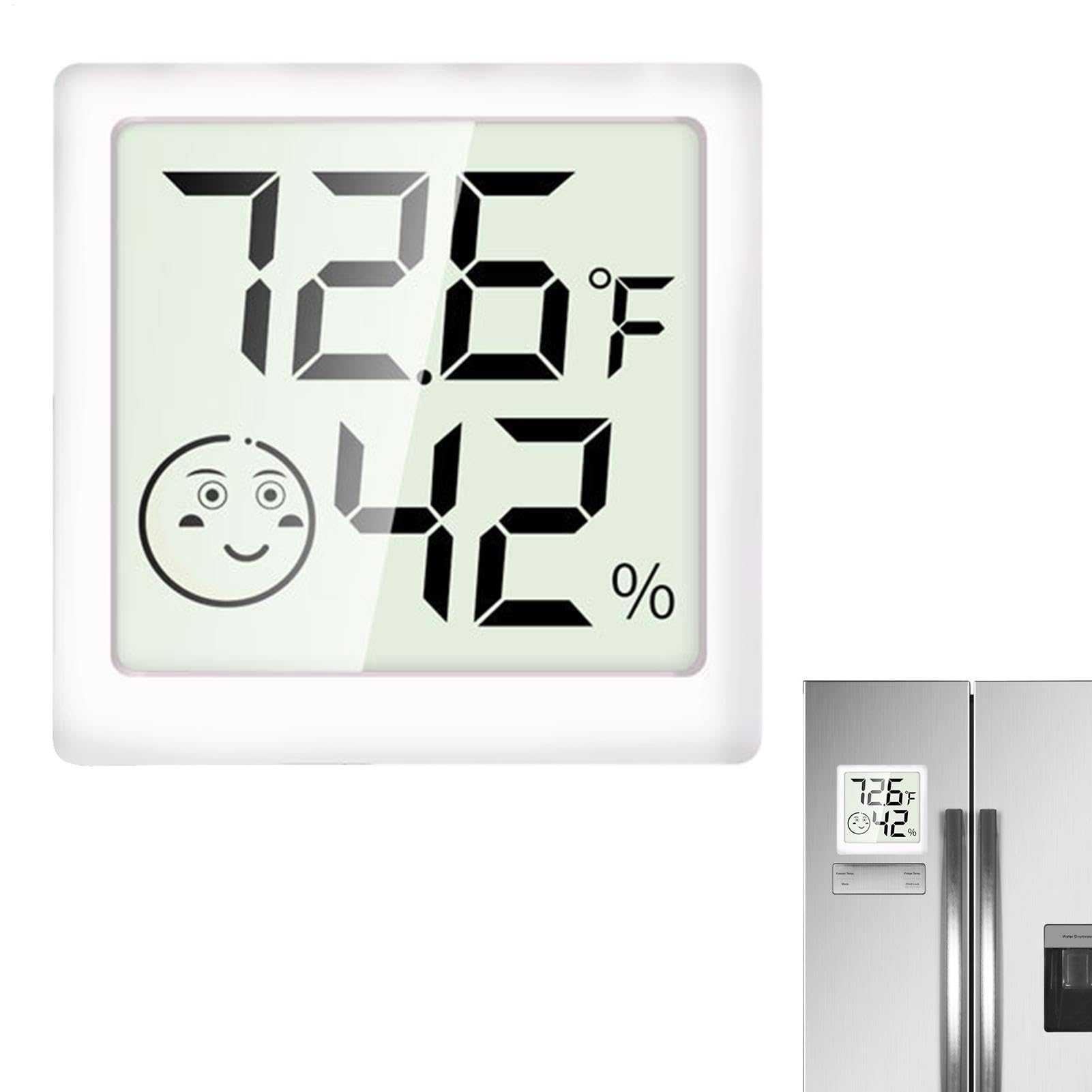 Generic Digital Thermometers Hygrometer - Indoor Temperature and Humidity Gauge with LCD Display | Digital Electronic Meters for Freezer | Baby Room | Refrigerator