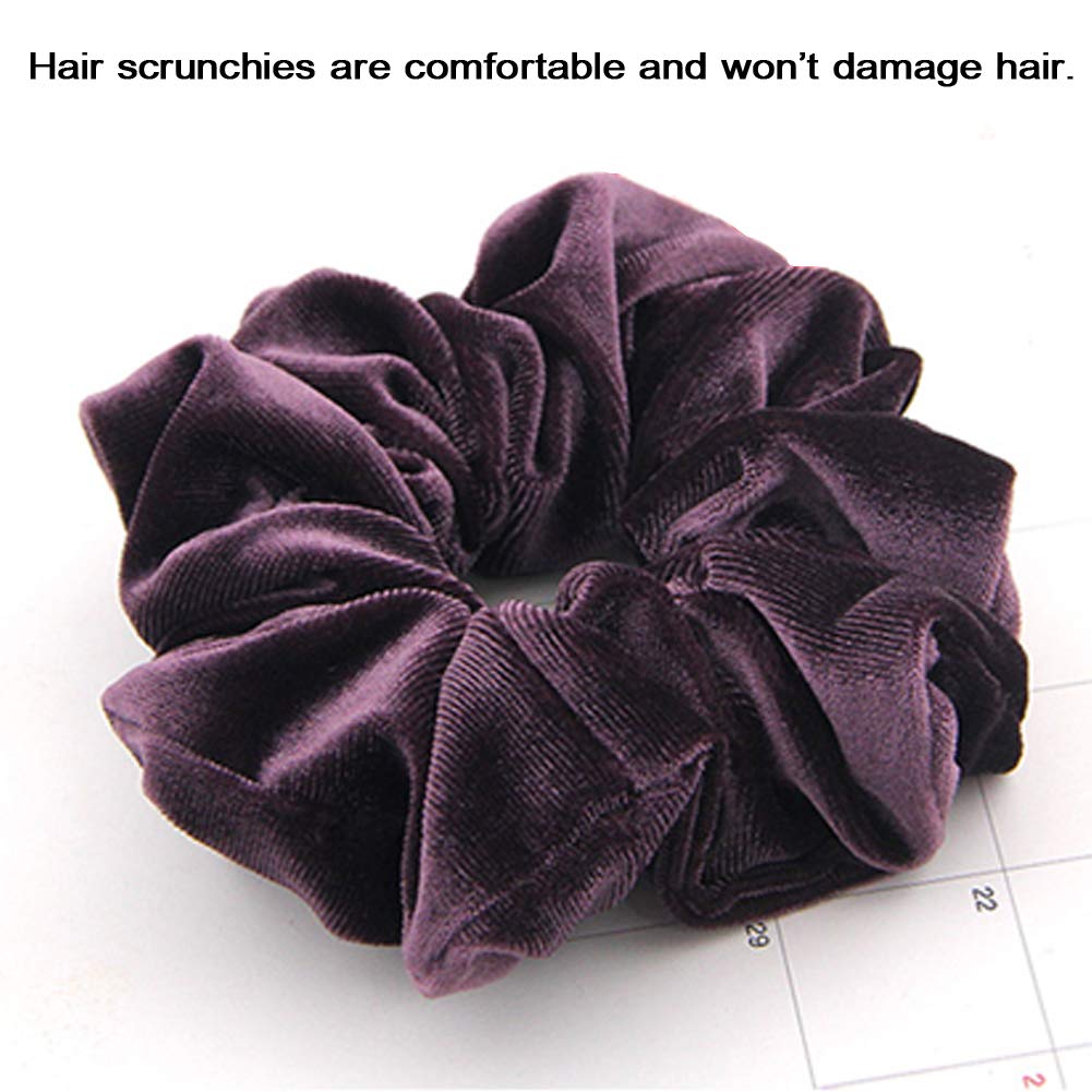J-MEE 20 Pcs Hair Scrunchies Velvet Elastic Hair Bands Scrunchy Hair Ties Ropes Scrunchies for Women or Girls Hair Accessories