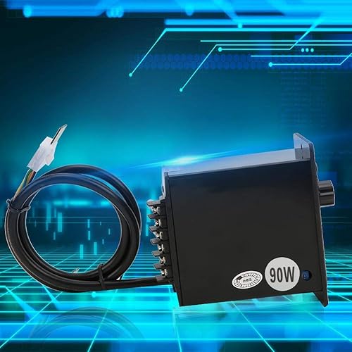 Miniatura 3 de Berm US-52 Controladores de velocidad del motor regulador de motor continuo con potenciómetro roscado perilla 3.96 interfaz AC220V 5060Hz (90W)