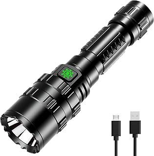 APLOS F01 LED Rechargeable Flashlight - 1200 Lumens Handheld Flashlight, 5 Light Modes Waterproof Handheld Powerful Flashlight, Tactical Flashlight for Camping, Outdoors, Emergency