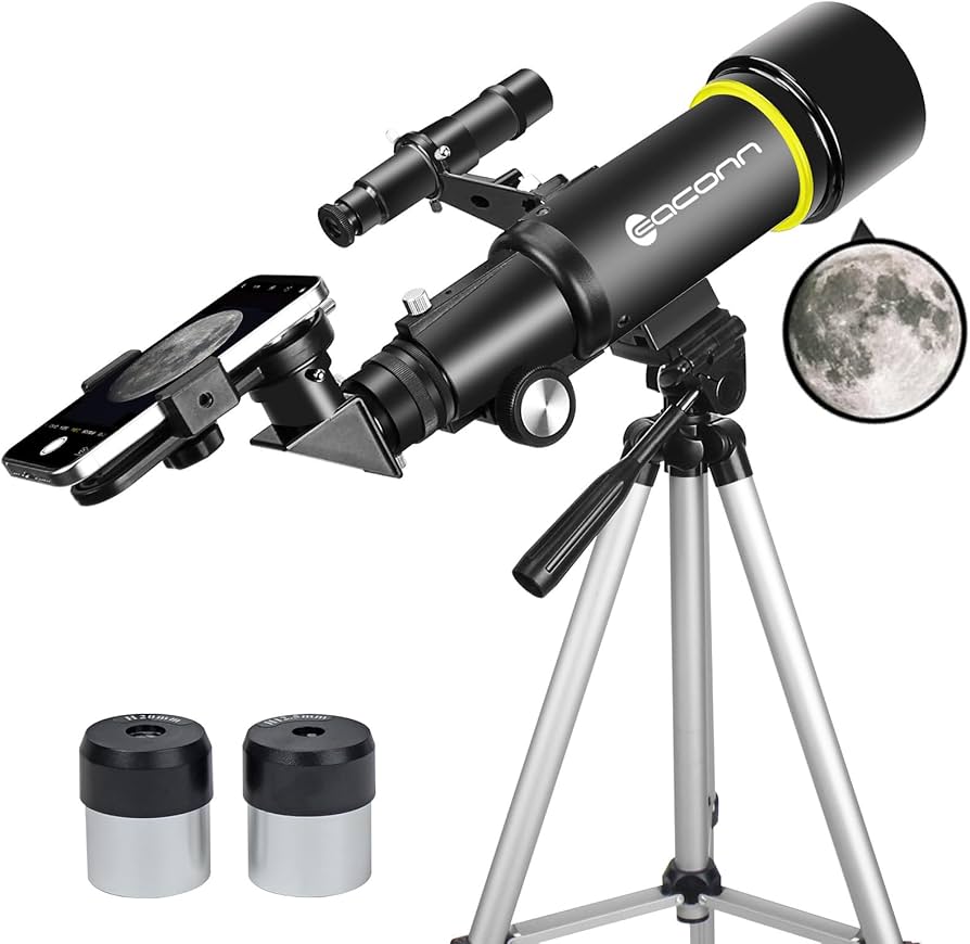 Telescope for Adults Beginners, 70mm Aperture 400mm AZ Mount Fully