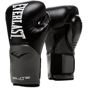 Everlast Elite 2 Boxing Gloves for Sandbag, Mitts &amp; Sparring Ergonomic Grip Bar Split Foam - Original Everlast