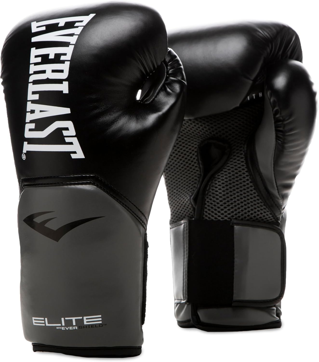 Everlast Elite 2 Boxhandschuhe, für Sandsack, Pratzen & Sparring, Klettverschluss, ergonomischer Griffsteg, Split-Schaum – Original Everlast