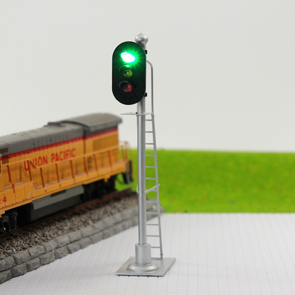 Amazon.com: JTD433GYR 2PCS Model Railroad Train Signals 3