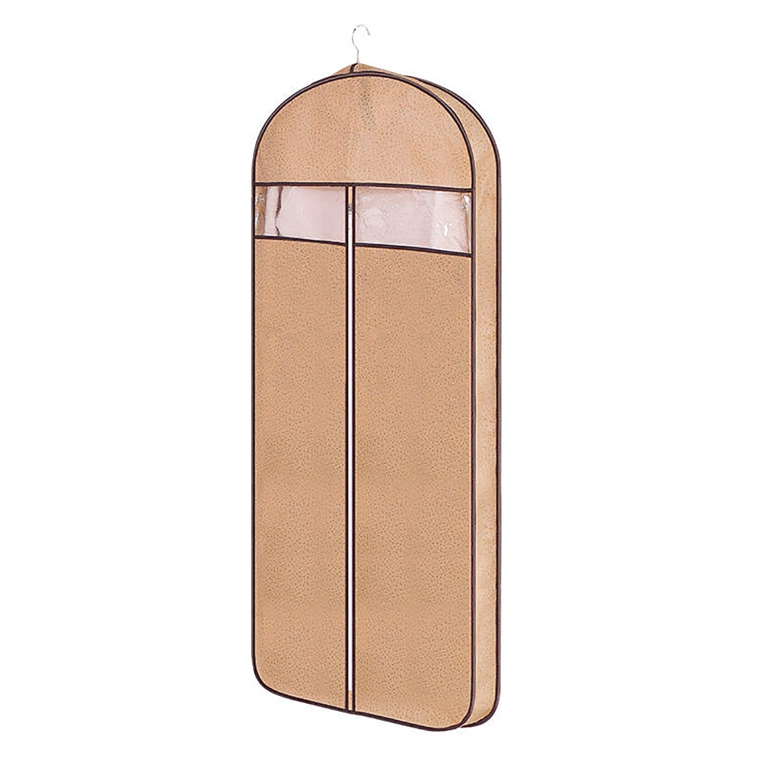 Garment bag, Clothes for Closet, Breathable Suit Storage Bags Hanging(Beige,Medium)