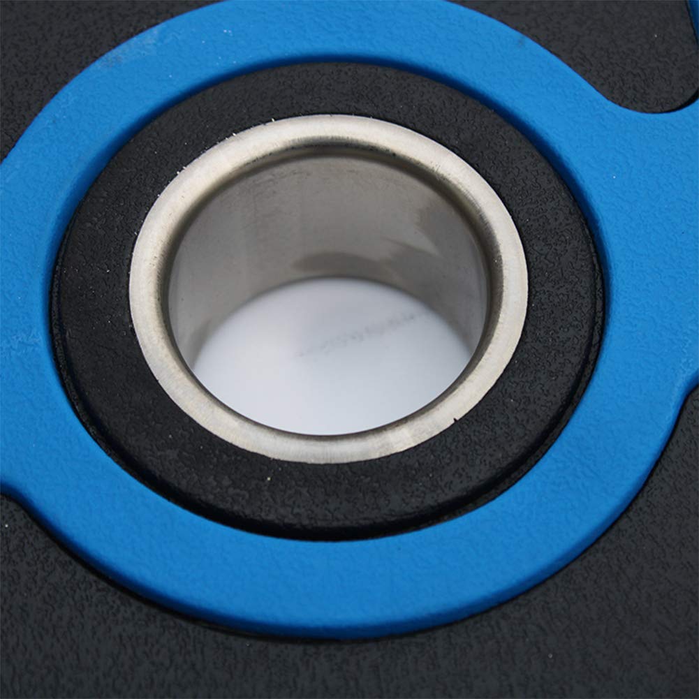 Gimnasio 2 PC Placa de Pesas con Barra Disco de Goma de Hierro Fundido para el Ejercicio de Fuerza Muscular de Levantamiento de Pesas
