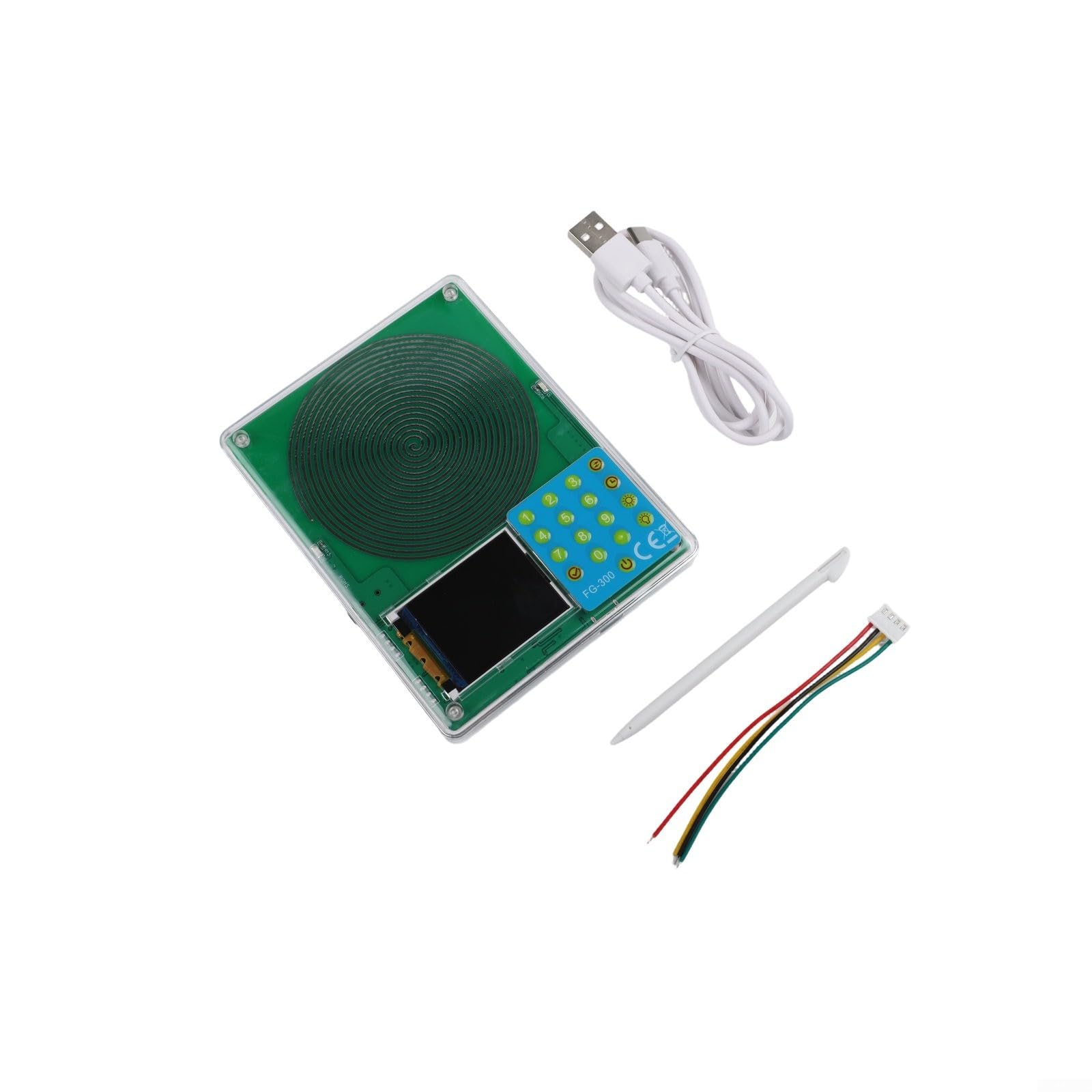 FG-300 Einstellbarer Frequenzgenerator 0,01 Hz - 200 kHz Ultra Niederfrequenzgenerator Resonator Schallfrequenzmaschine mit USB und Acrylgehäuse für Schlaf, Yoga, Meditation, Stressabbau