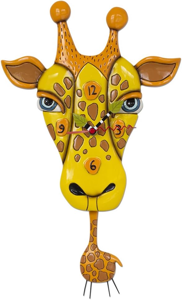 Allen Designs Jaffy The Giraffe Pendulum Wall Clock